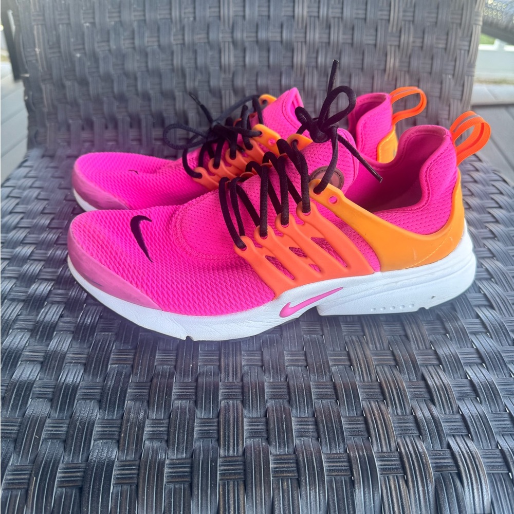 Nike Air Presto Pink Orange Running Shoes Womens Size 9 - Picture 3 of 9